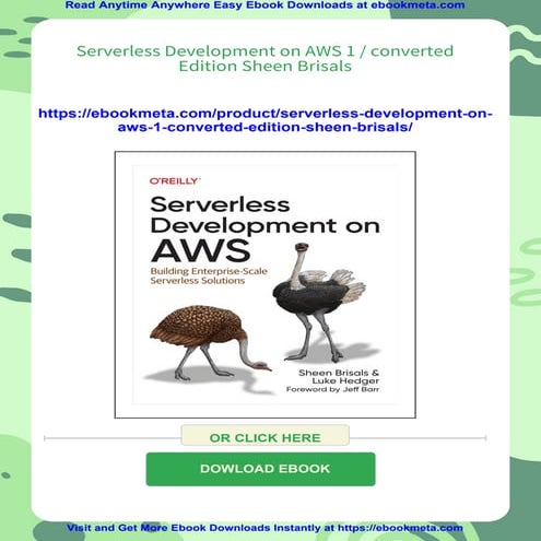 Serverless Development on AWS 1 / converted Edition Sheen Brisals | PDF