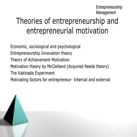 13735208 theories-of-entrepreneurship