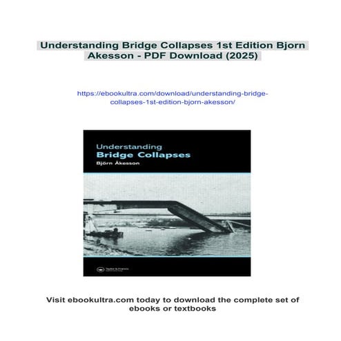 Understanding Bridge Collapses 1st Edition Bjorn Akesson | PDF