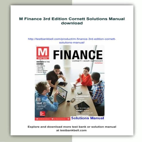 M Finance 3rd Edition Cornett Solutions Manual | PDF