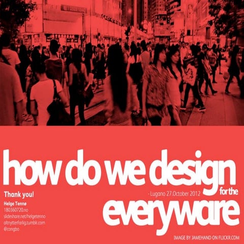 How do we design for the everyware | PDF