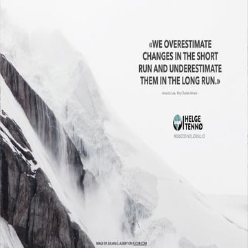 We overestimate changes in the short run and underestimate them in the long run