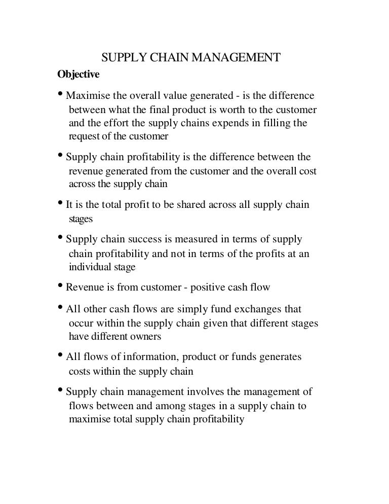 13821319 notesonsupplychainmanagement