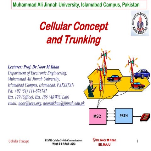 cellular concept.. including trunking, cells etc