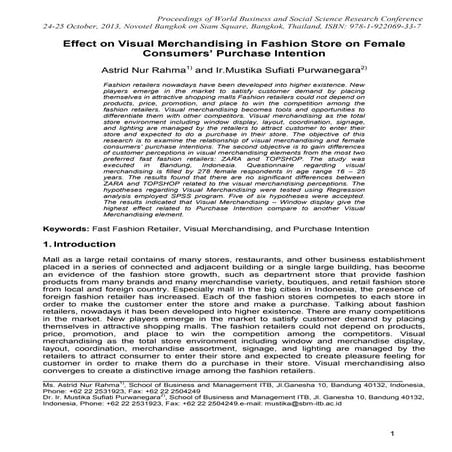 Visual Merchandising - Marketing Research | PDF