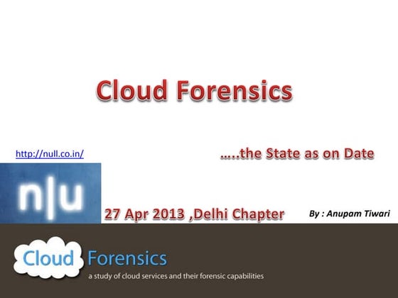 Cloud-forensics