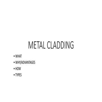 metal cladding