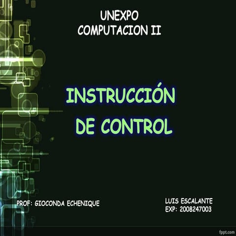 instruccion de control