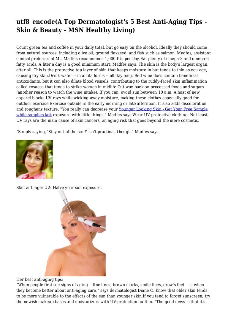 best anti aging tips