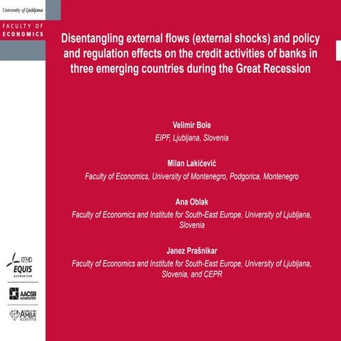 Disentangling External flows and policy regulation