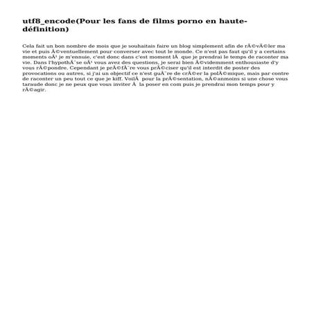 Pour les fans de films porno en haute-définition