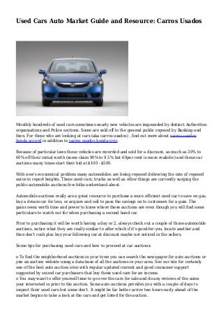 site anuncio de carros