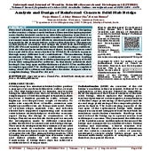 Analysis and Design of Reinforced Concrete Solid Slab Bridge