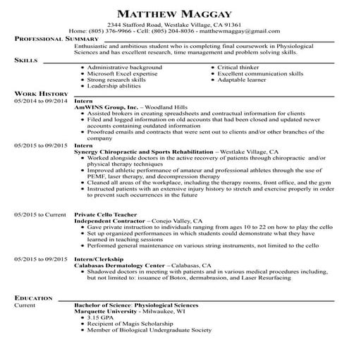 Matthew Maggay Resume 1
