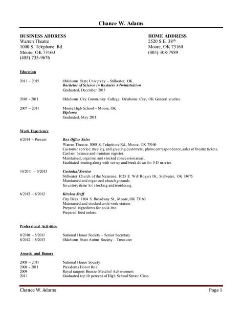 Anthony Resume | DOCX