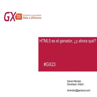 Web: HTML5 es el ganador, y ahora que?