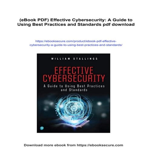 (eBook PDF) Effective Cybersecurity: A Guide to Using Best Practices and Stan...