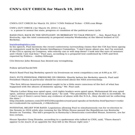 CNN.com - Transcripts | PDF