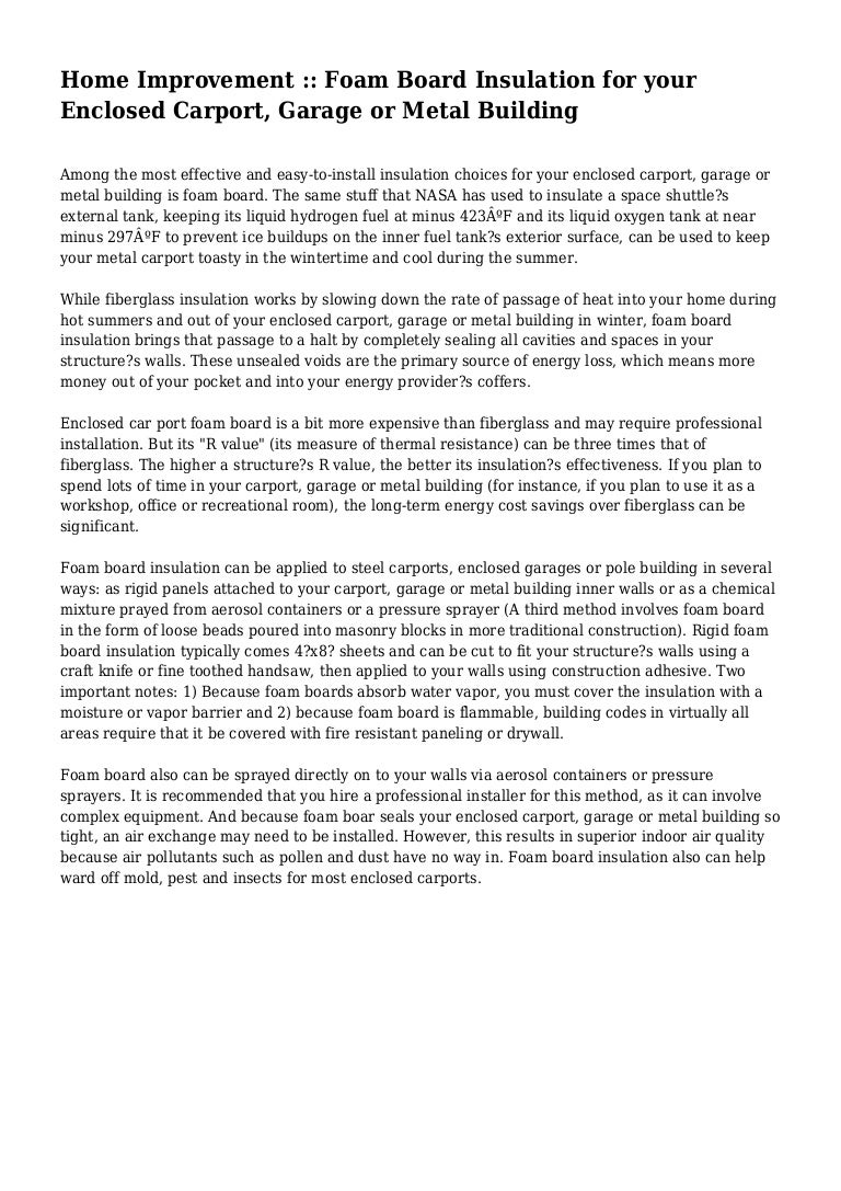 improve home insulation