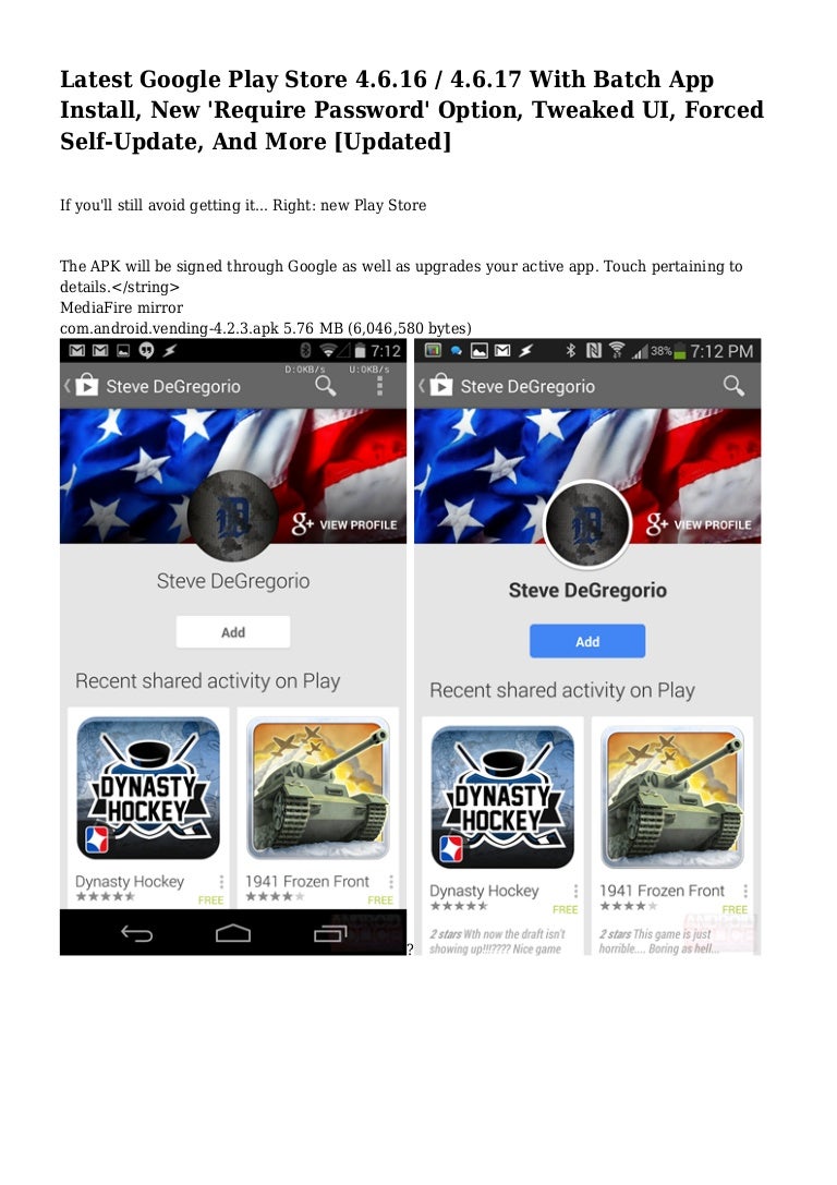 Latest Google Play Store 4 6 16 4 6 17 With Batch App Install New