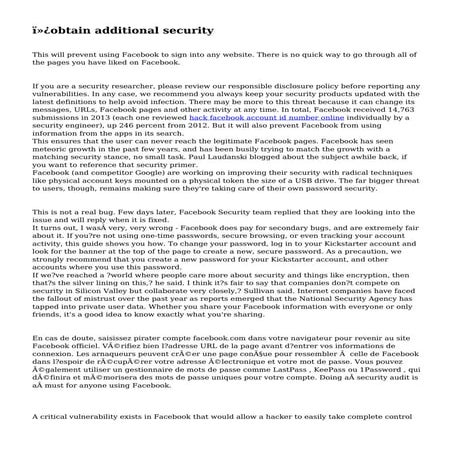 ﻿obtain additional security 
