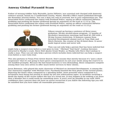 Amway Global Pyramid Scam