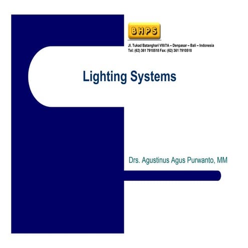 13990389 Hotel Engineering Training Lighting System
