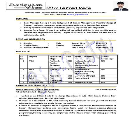 CV-Azhar | PDF
