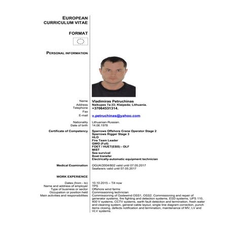 CURRICULUM VITAE Michael - Copy | DOC