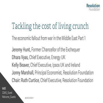 Tackling the Cost of Living Crisis: Economic Impacts and Policy ...