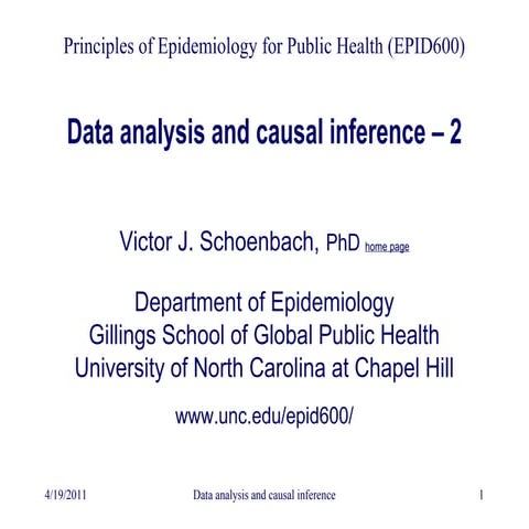 13b Data analysis and causal inference – 2