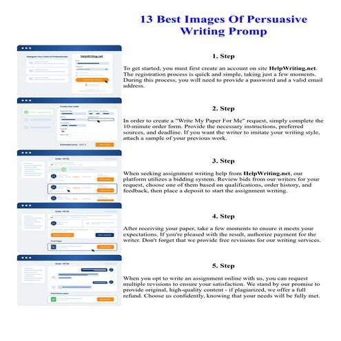 13 Best Images Of Persuasive Writing Promp