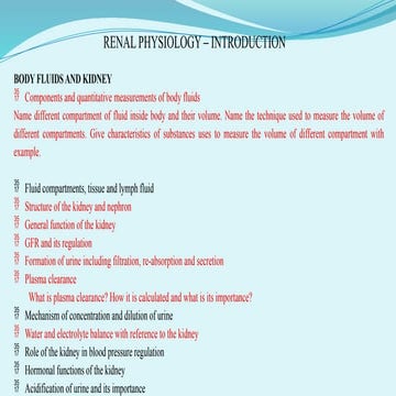 13 Body fluid and kidney and general physiology .pptx