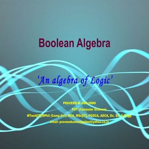 Introduction to Boolean Algebra
