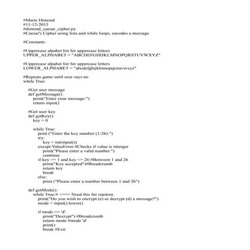 Example of Python Code | PDF