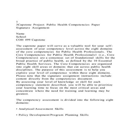 Presentation on Public Health Competencies | PPTX
