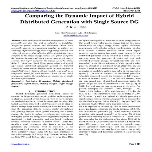 A Review of Hybrid Renewable Energy Systems for Electric Power ...