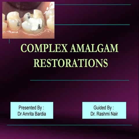 Pin Retained Restoration | PPTX