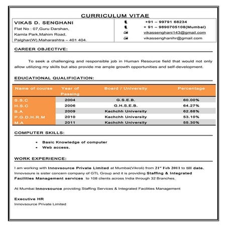 Prashant CV | PDF