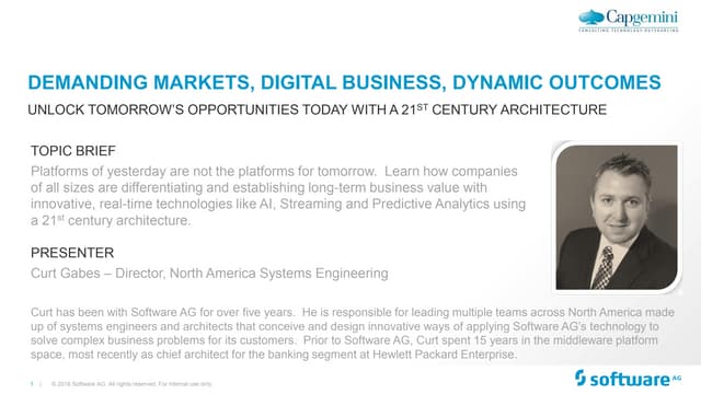 CWIN17 New-York / demanding markets digital business dynamic outcomes