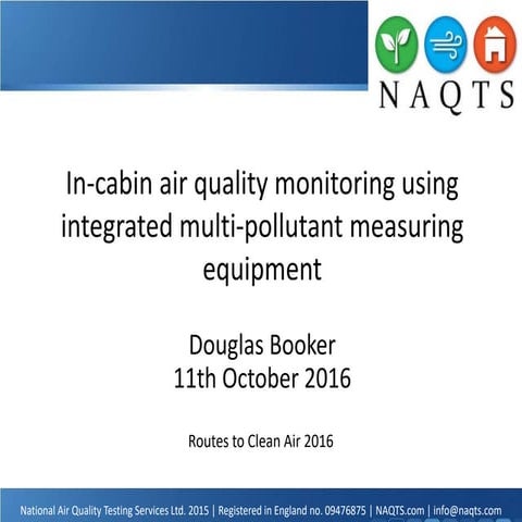 Routes to Clean Air 2016, Douglas Booker, NAQTS