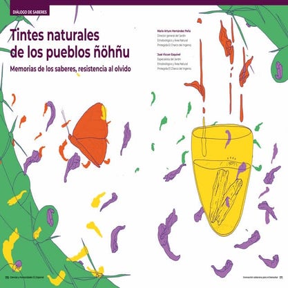 Tintes naturales  de los pueblos ñöhñu de Guanajuato