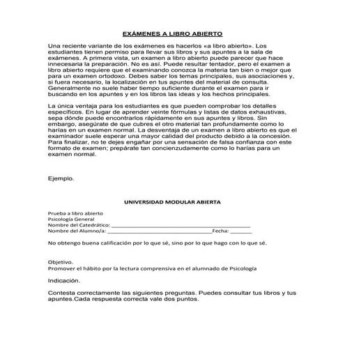 13 ejemplo examen a libro abierto