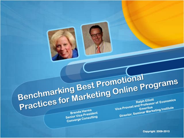 Best Practices in the Promotion and Marketing of Online Programs 