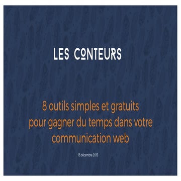 ATELIER 7 - Des outils gratuits pour être mieux visible