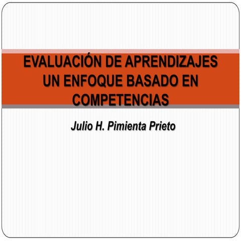 evaluacion de los aprendizajes con un enfoque basado en competencias