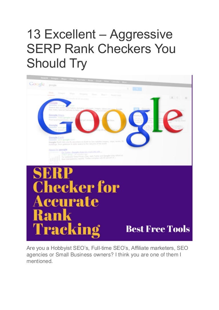seo google serp rank tracker