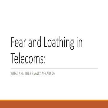 Страх и ненависть в телеком-операторах