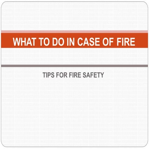 LESSON 13-FIRE SAFETY LESSON IN DISASTER RISK | PPT