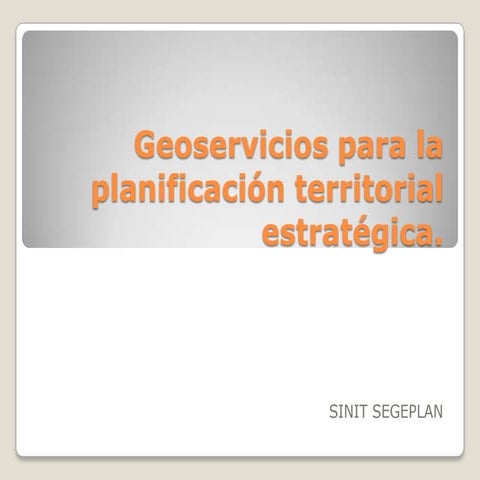 13 geoservicios